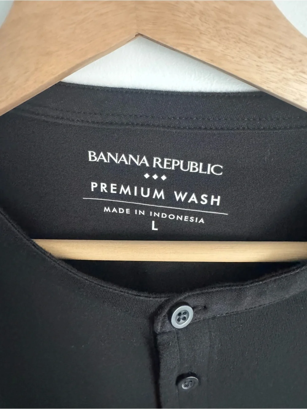 Banana Republic Men's Short Sleeve Henley - Teal Blue